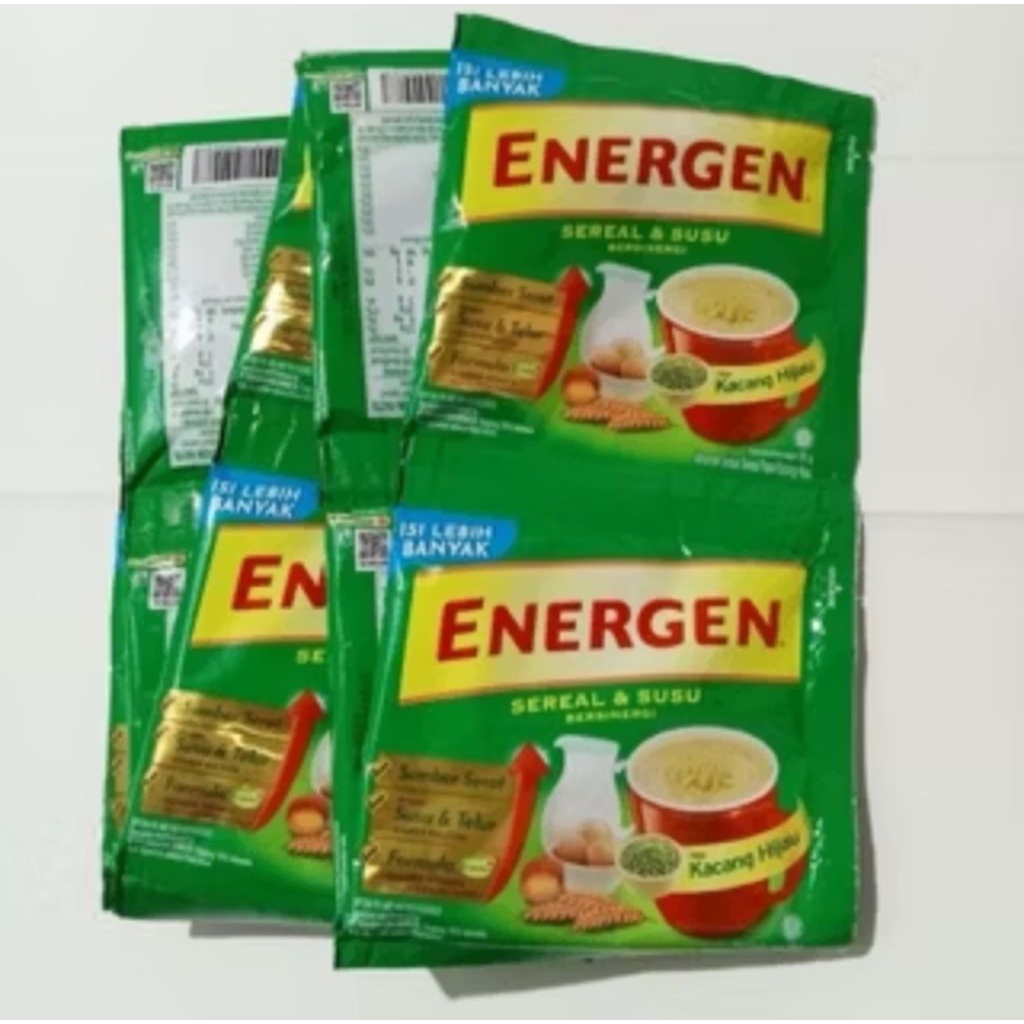 

energen kacang ijo rencengan isi 10 piss