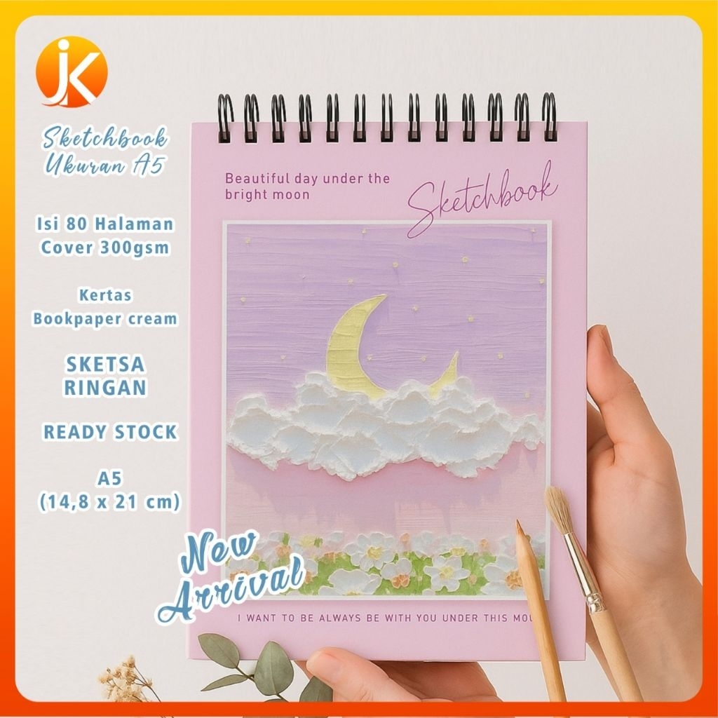 

IndoSketchbook A4/A5/A6 Buku Gambar Vertikal Jilid Spiral Aesthetic Buku Sketsa 40 Lembar/80 Halaman