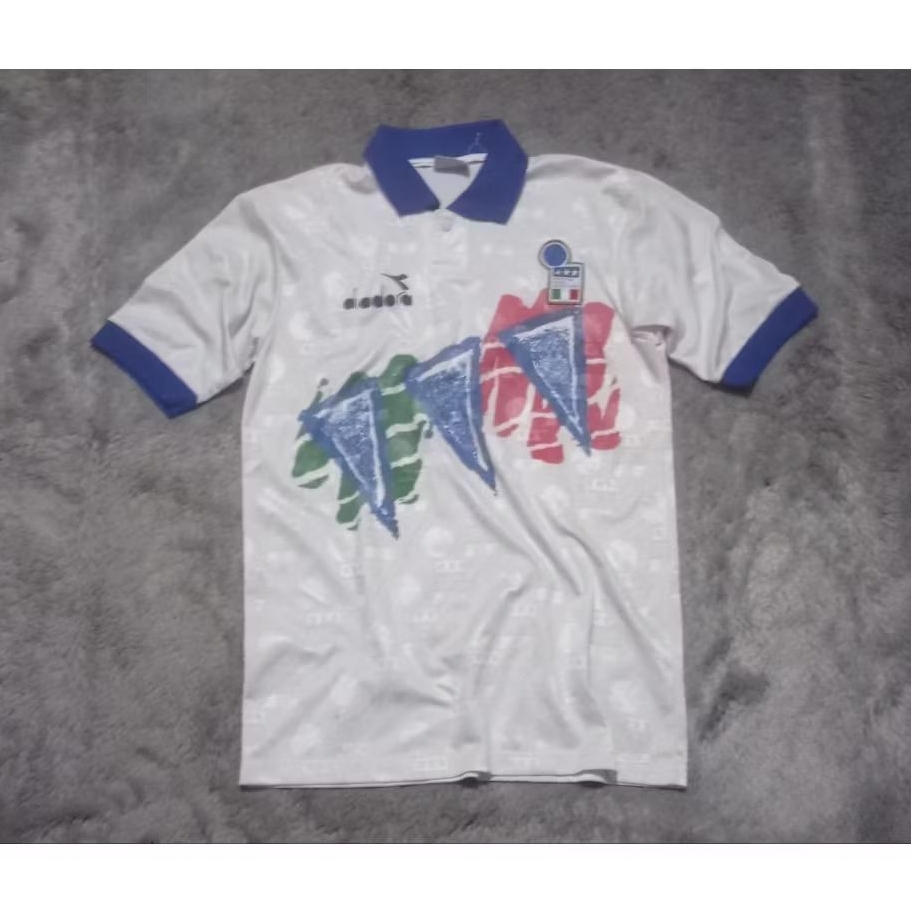 ITA ITALIA ITALY TRAINING JERSEY 1994 WHITE