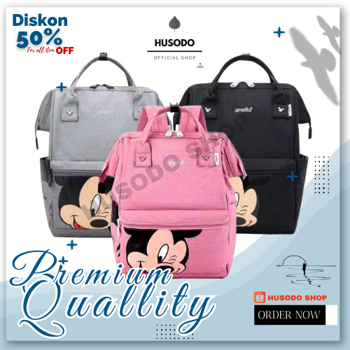HSD | Tas Karakter Anak / Tas Sekolah Anak TK / Tas Sekolah Anak Perempuan SD | MICKEY