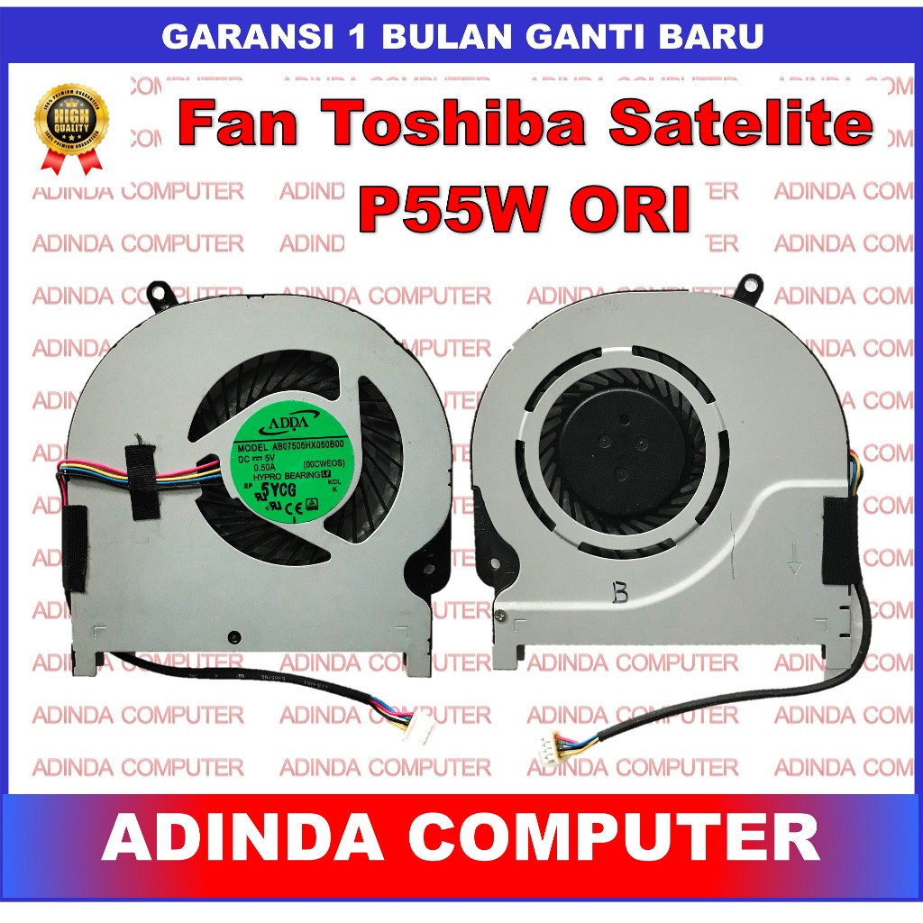 Fan Toshiba Satelite Radius P55W P55W-C E45W E45W-C L55W-C E45W-C 4PIN ORI