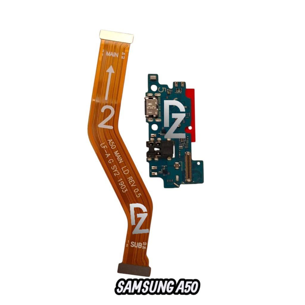 FLEXIBEL CHARGER SAMSUNG A50 PAPAN CAS FULLSET IC + FLEXIBEL BOARD SAMSUNG A50 SATU SET