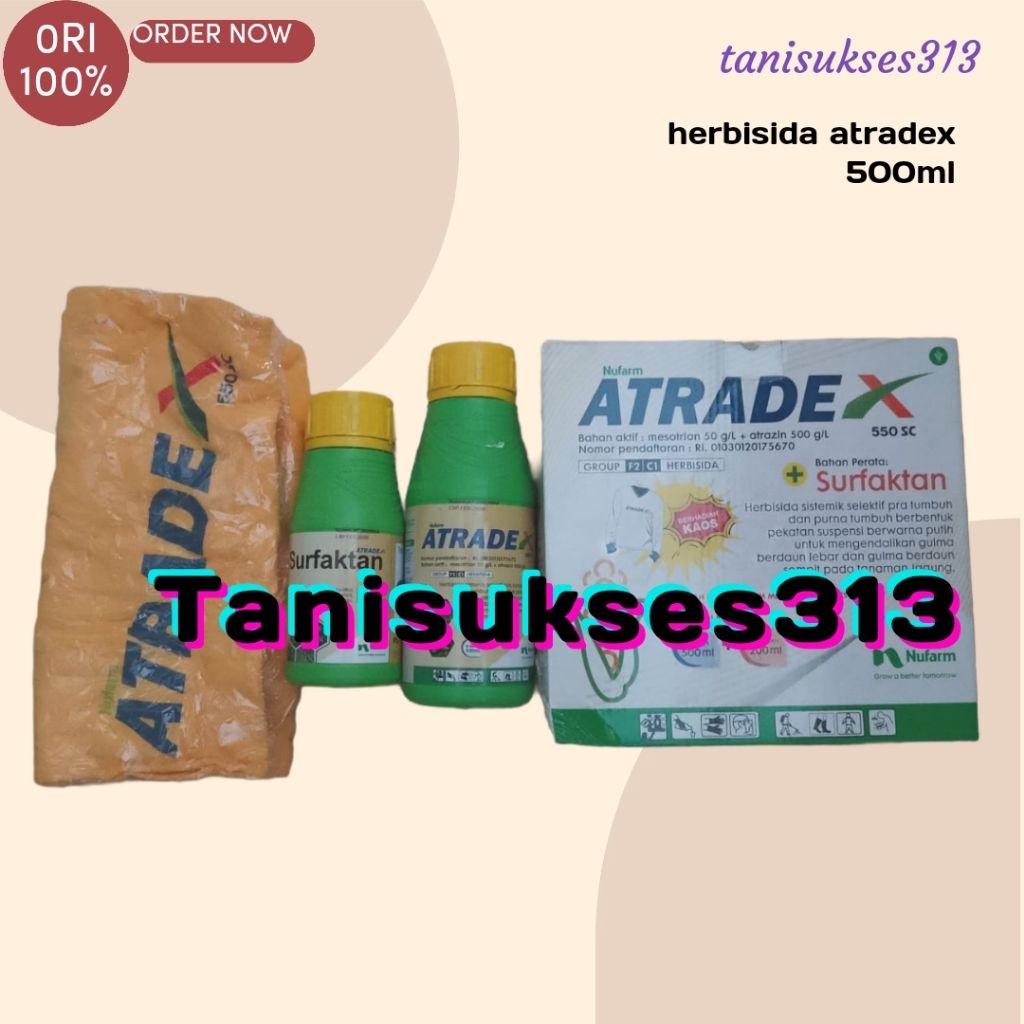 Herbisida atradex 500ml atradek obat gulma bonus kaos atradex 500ml
