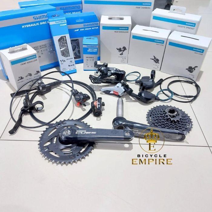 Groupset Shimano Cues U4000 2x9 Speed 40-36t 170mm GS Double Tanpa Brakeset Rotor (Pesanan) Bicycle 