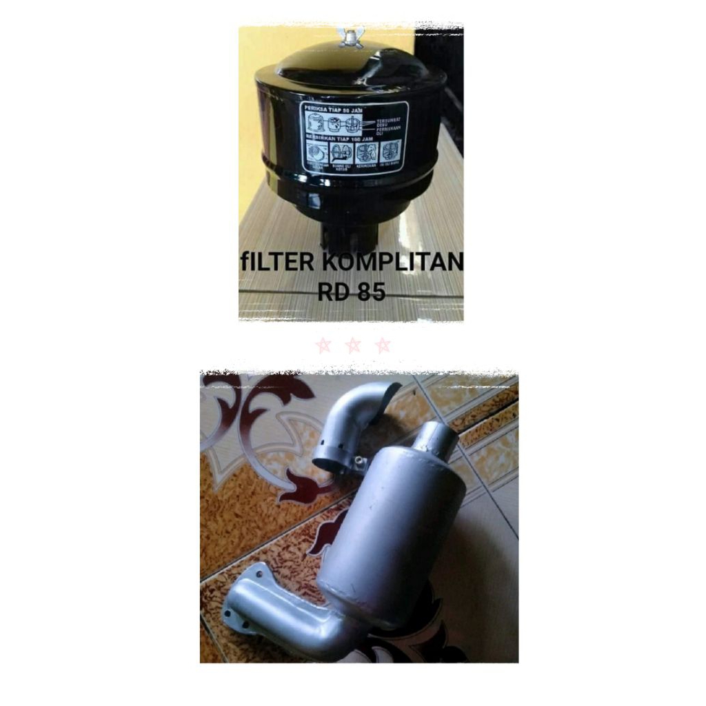 knalpot kubota RD 85 dan filter kubota RD 85 paket hemat
