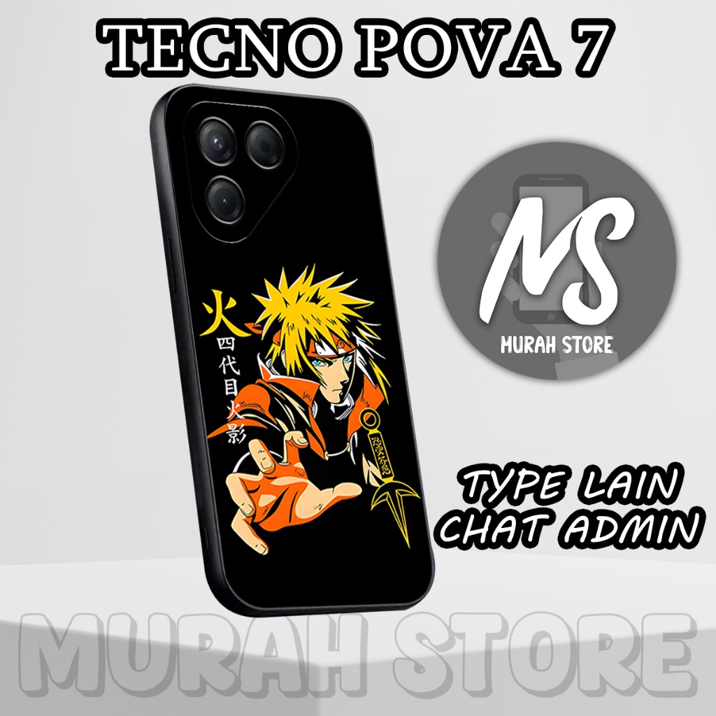 Softcase Karet TECNO POVA 7/MS9/Motif ANIME/Case Hp TECNO POVA 7/Silikon TECNO POVA 7