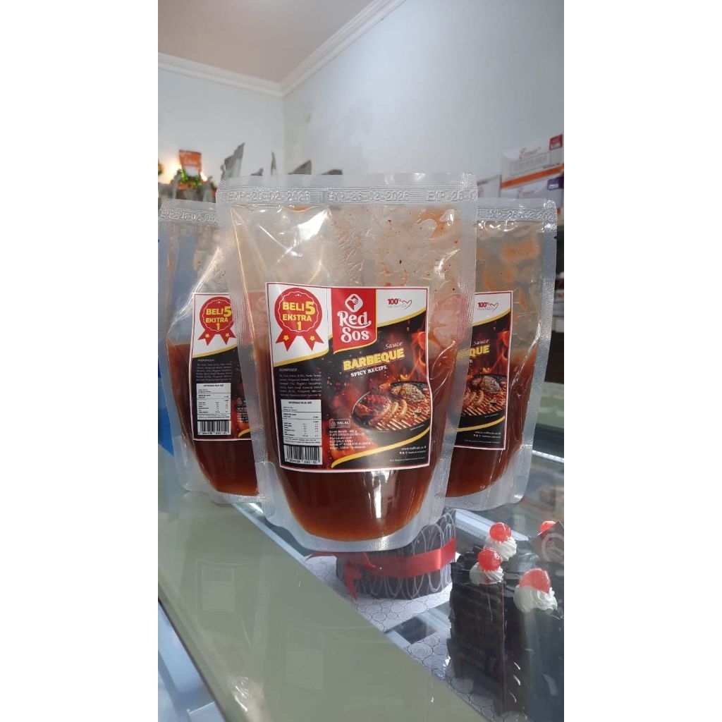 

redsos sauce bbq spicy 400gr