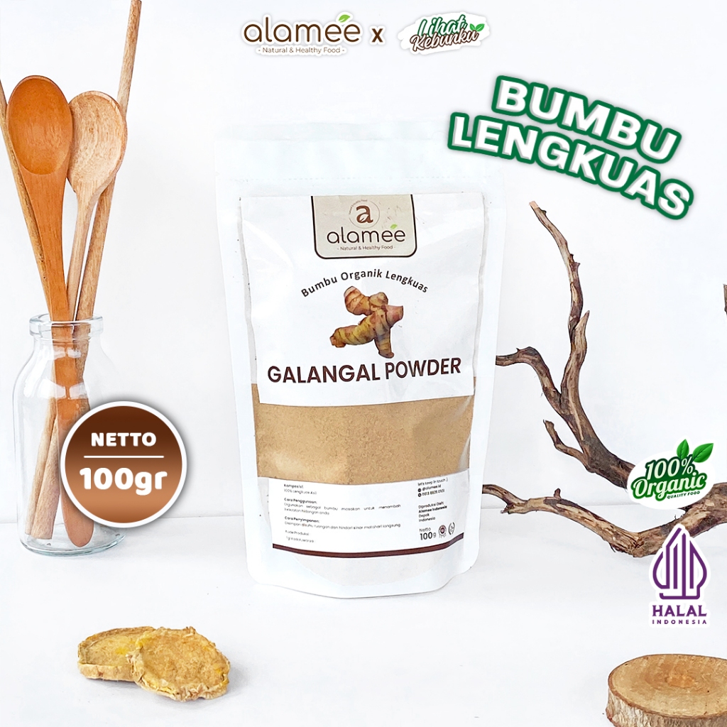 

ALAMEE Lengkuas Bubuk Asli Galangal Seasoning Powder Murni Bumbu Masak Dapur 100g LIHAT KEBUNKU