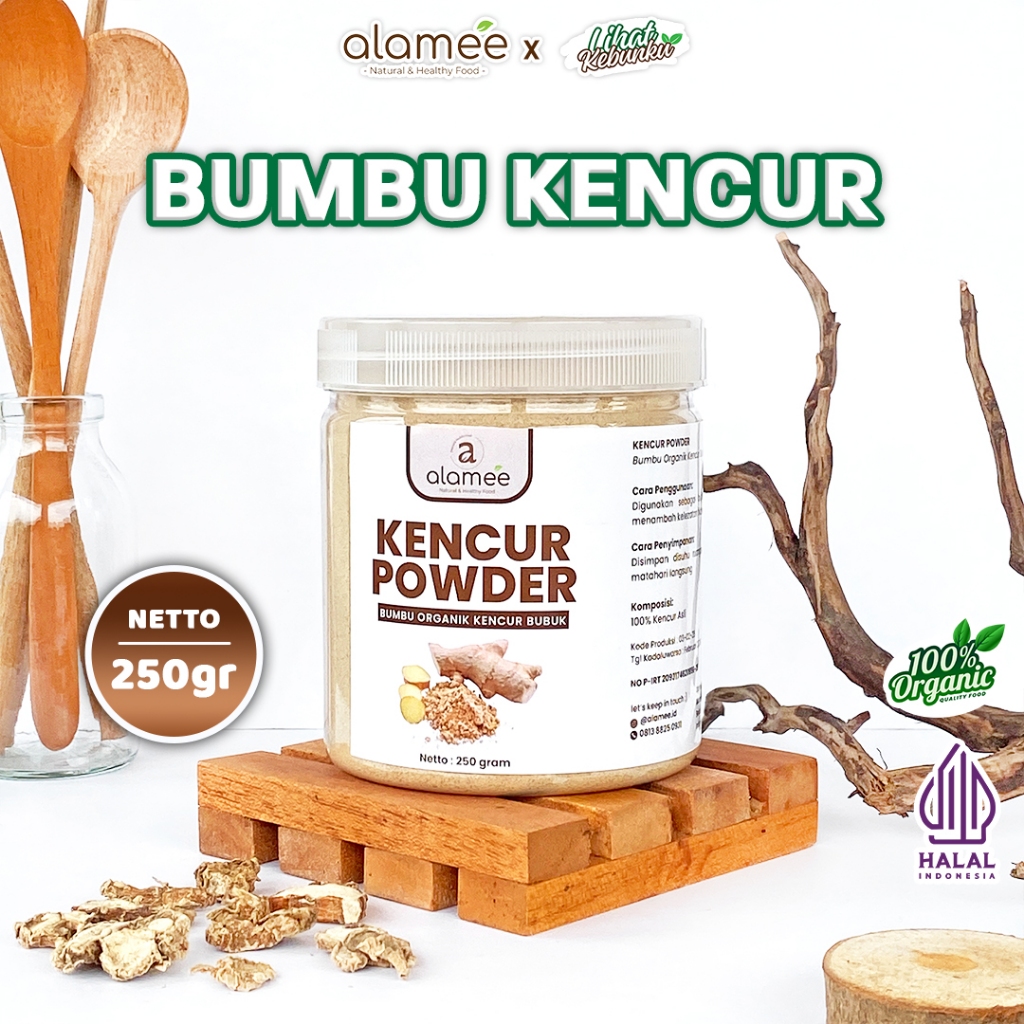 

ALAMEE Bubuk Kencur Tanpa Campuran Bumbu Masak Dapur Organik Murni Asli Powder Spice LIHAT KEBUNKU