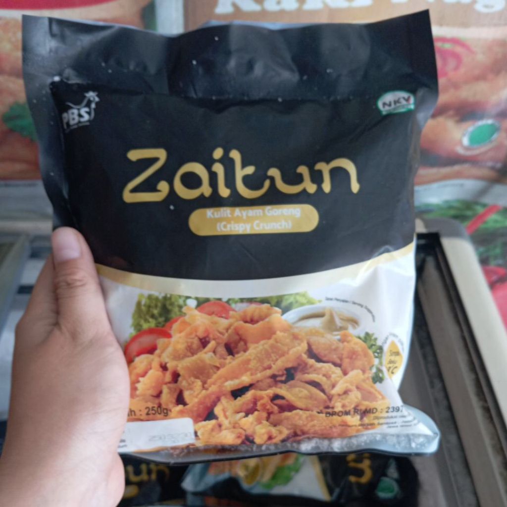 

zaitun kulit ayam crispy