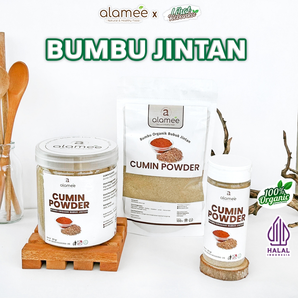 

ALAMEE Bumbu Dapur Jintan Bubuk Cumin Powder Bumbu Dapur Instan Jinten Ground Masak LIHAT KEBUNKU