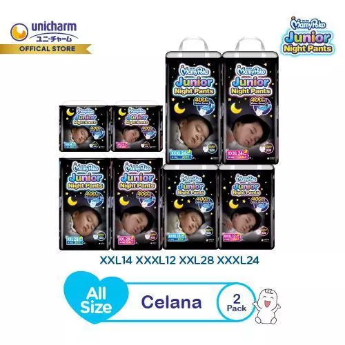 MamyPoko Junior Night Pants - Popok Celana - 2 Pack