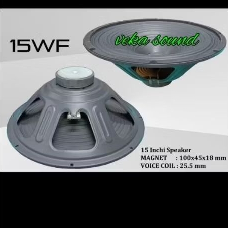 Speaker 15 inch 15 WF komponen speaker