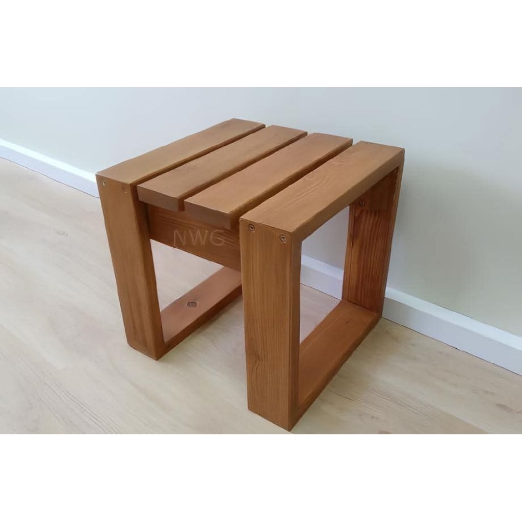 NWS Kursi Sudut Unik dari Kayu untuk Teras, Desain Unik dan Fungsional Minimalis Furniture