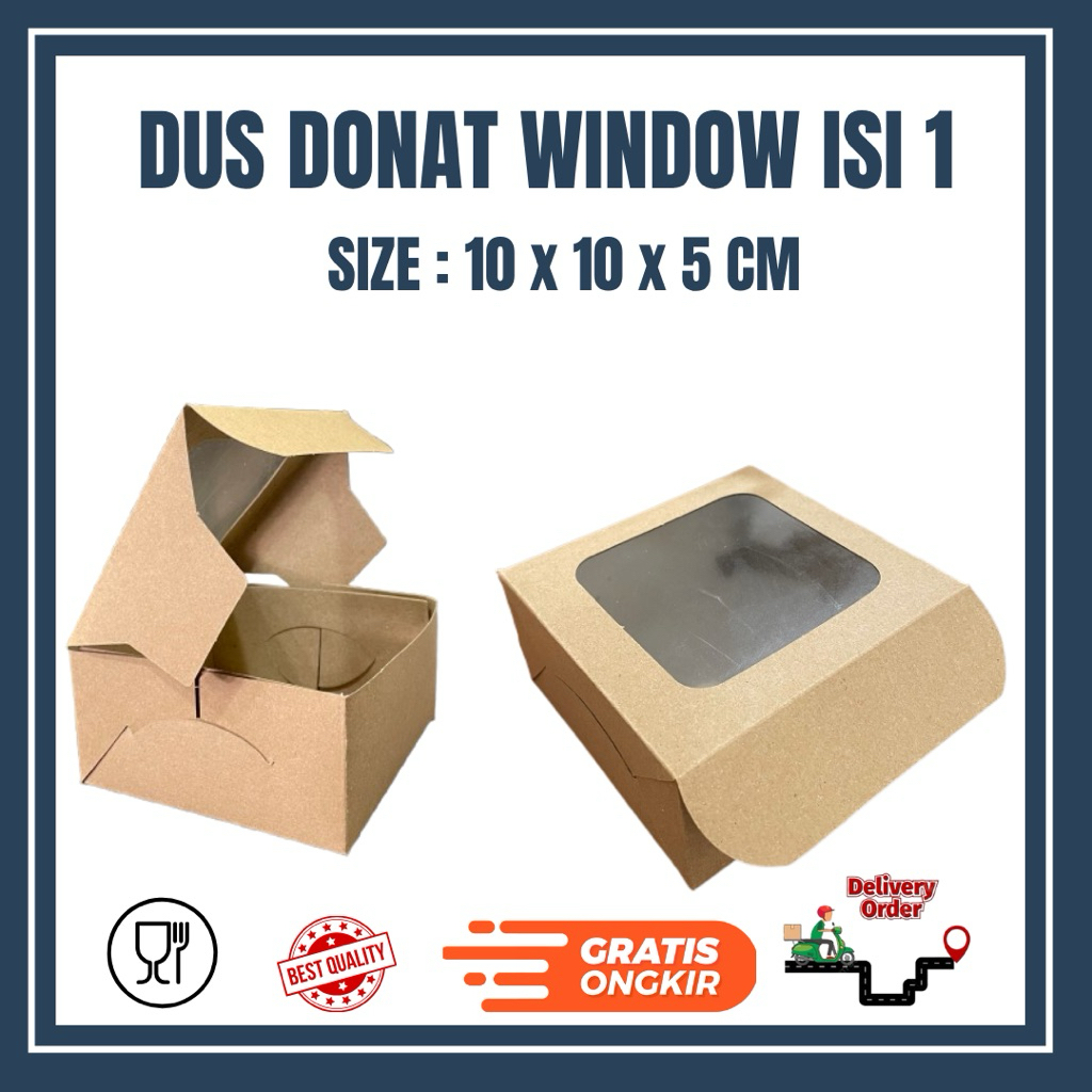 

DUS DONAT WINDOW ISI 1 / KOTAK DIMSUM ISI 4 WINDOW FULL LAMINASI