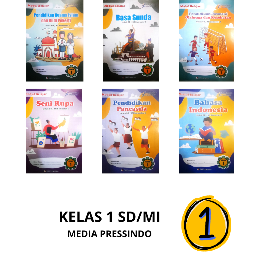 BUKU LKS MEDIA PRESSINDO KELAS 1 SD/MI