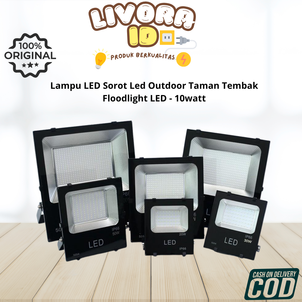 Lampu LED Sorot Led Outdoor Taman Tembak Floodlight LED