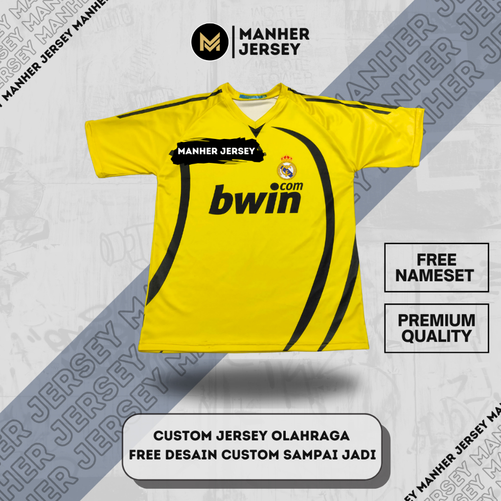 Jersey Kiper Real Madrid 2008 2009 Full Printing Custom