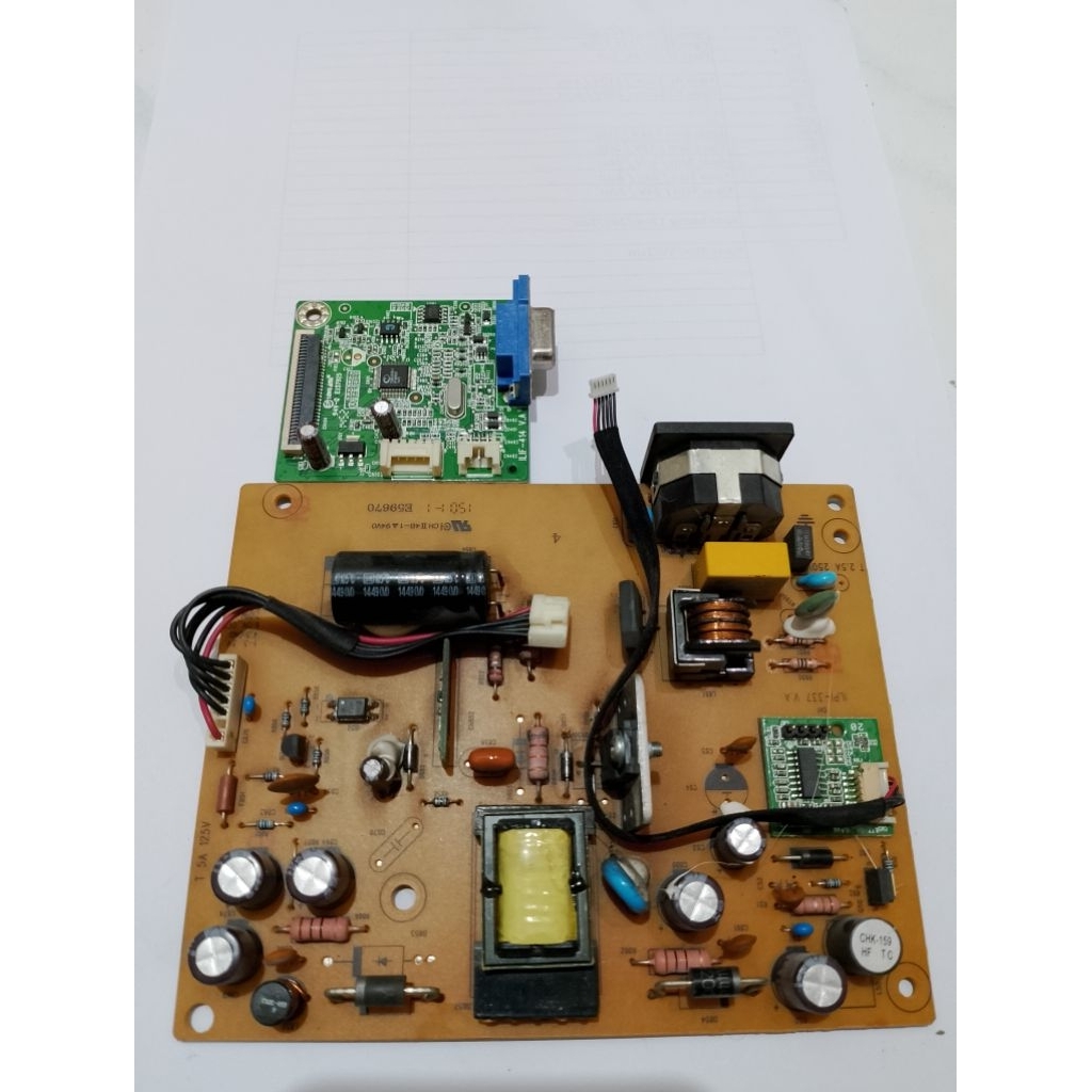 mesin motherboard monitor HP V193 normal