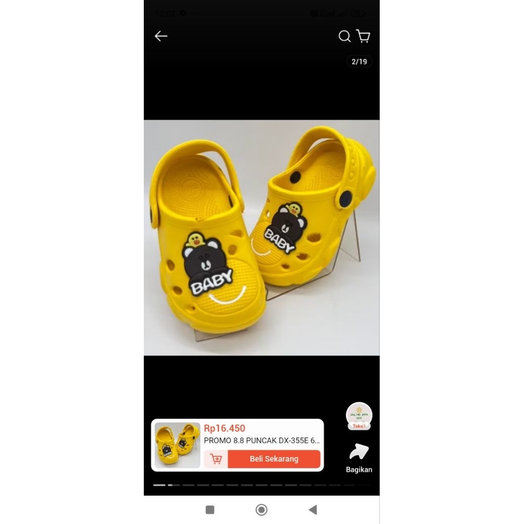 Sendal Anak Laki laki Umur 2 tahun sandal pria