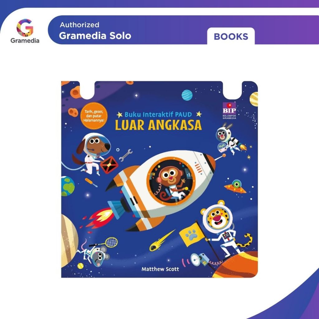 Gramedia - Buku Interaktif PAUD: Luar angkasa