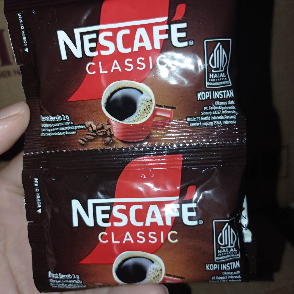 

Nescafe Classic Sachet 2gr 1 pack isi 60 sachet