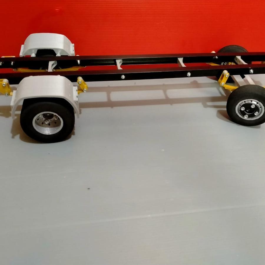 sasis truck rc skala 1:10 untuk isuzu giga canter dll