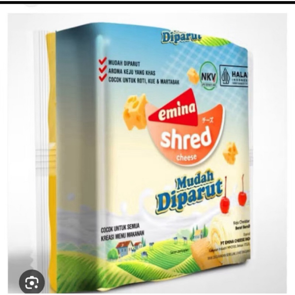 

Keju Emina Shred 250gr