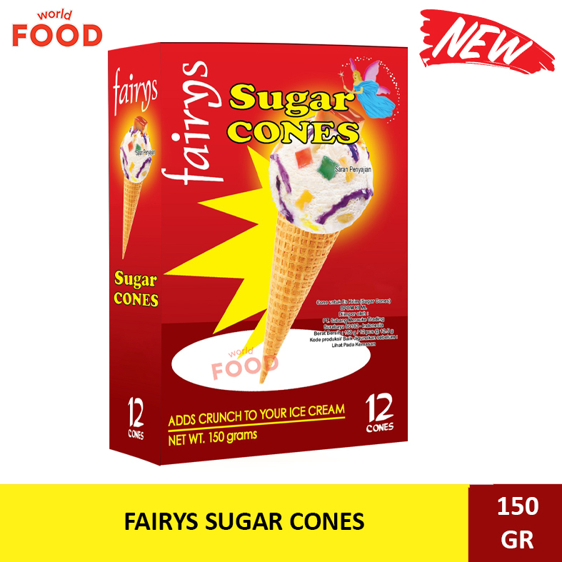 

FAIRYS SUGAR CONES -12 CONES 150GR-