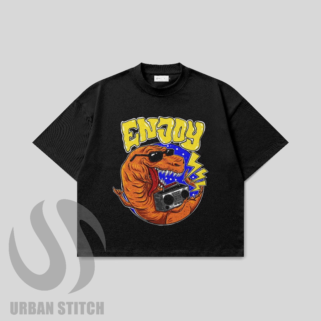 KAOS OVERSIZE BOXY DINO ENJOY/ BAJU OVERSIZE BOXY DINO ENJOY