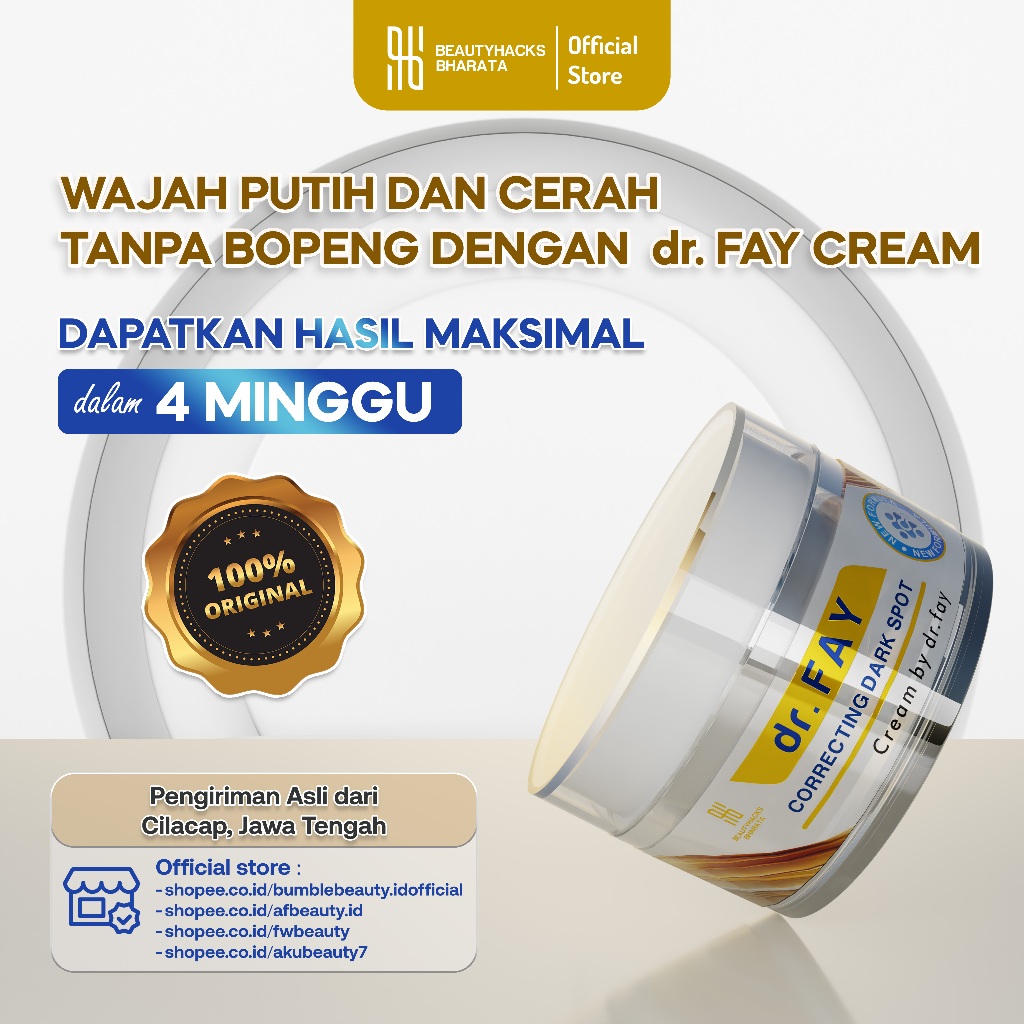Penghilang Bopeng di Wajah dr FAY Cream Original Official Store Aman BPOM