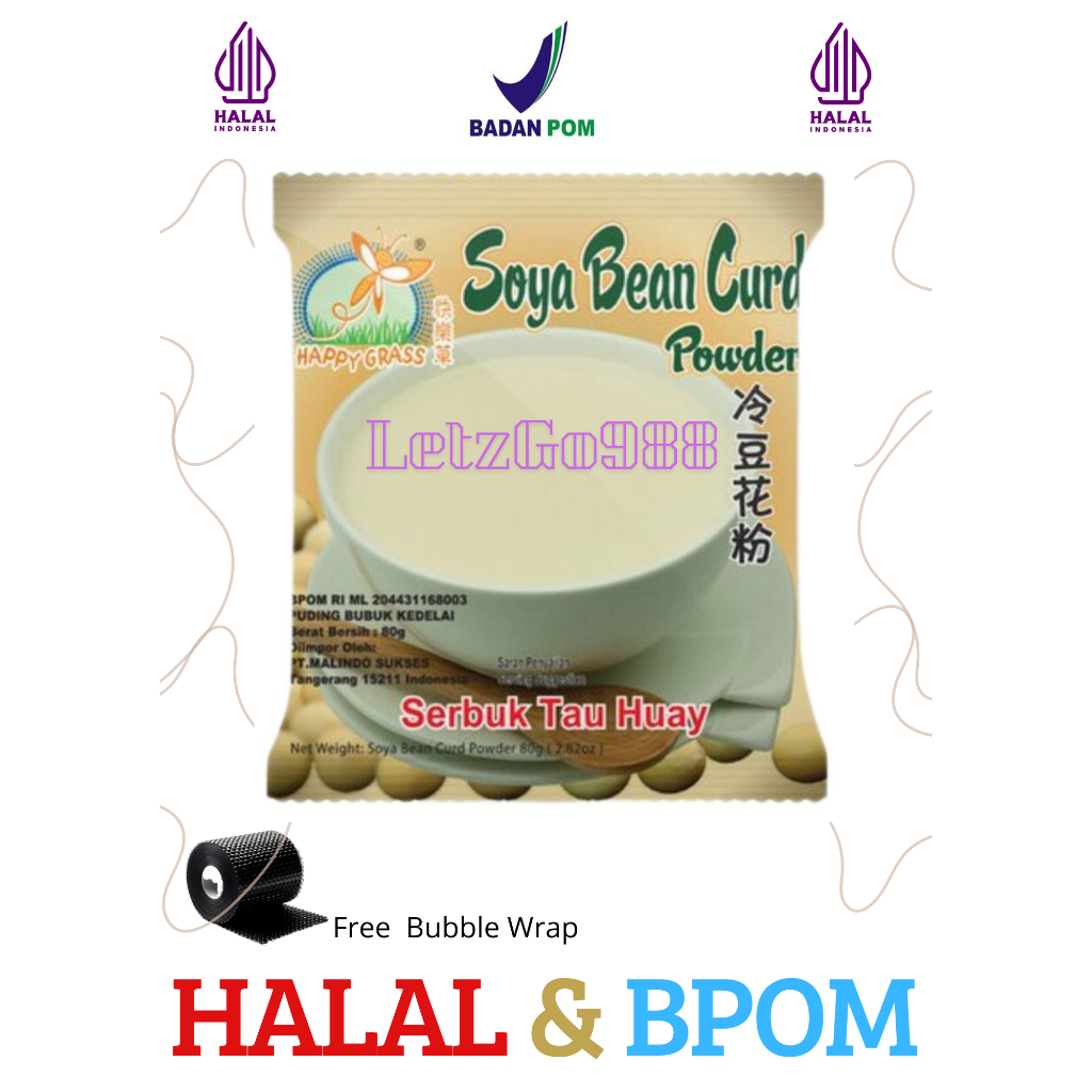 

Happy Grass Soya Bean Curd Powder 80g - Serbuk Tau Huay Instan