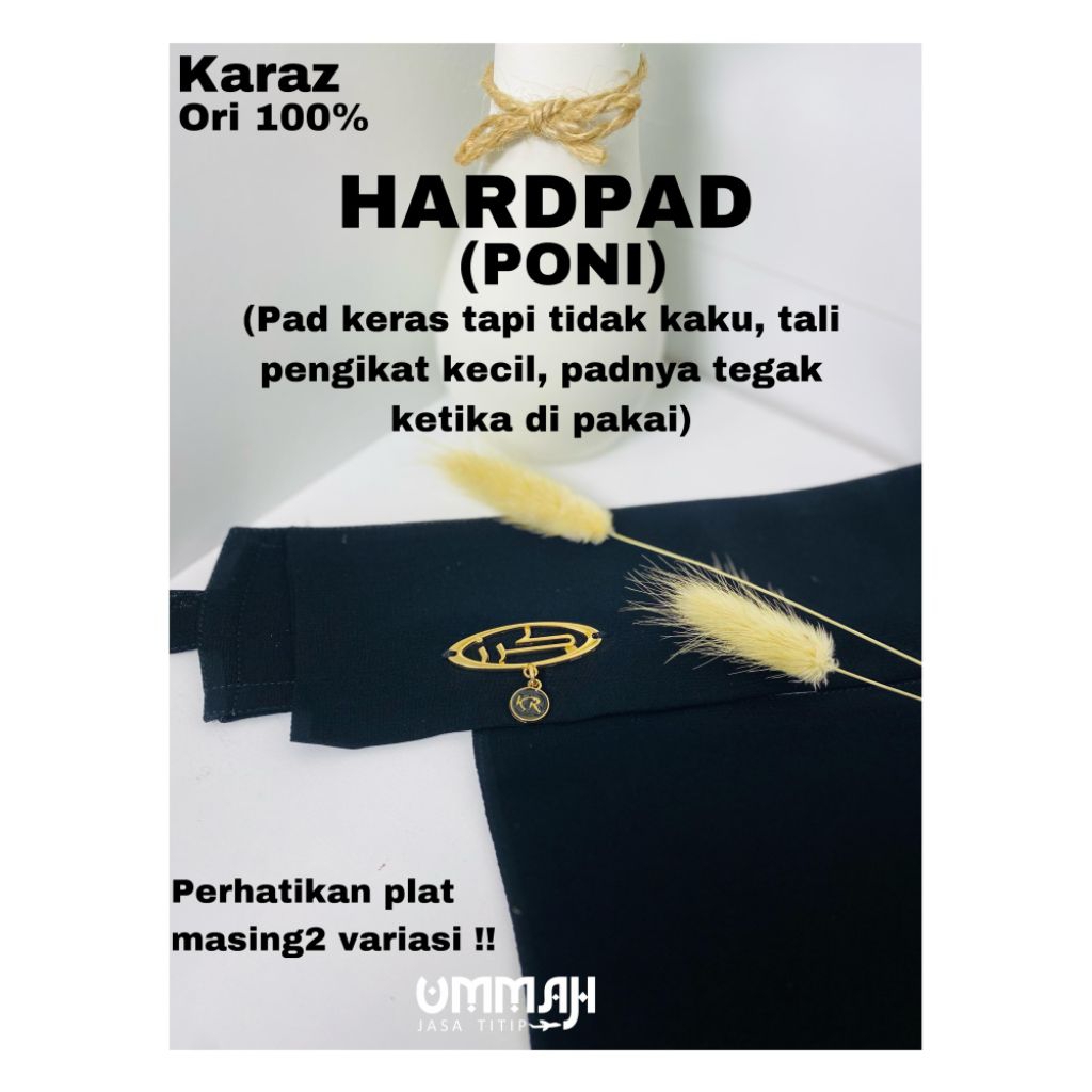 NIQAB CADAR KARAZ (READY) HARDPAD PONI ORI 100% DARI SAUDI