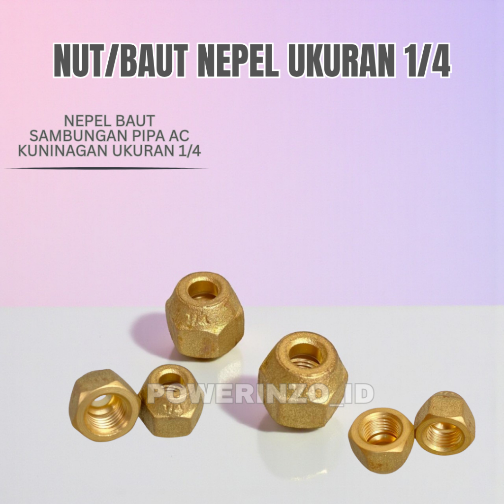 NUT NEPEL TEBAL / NUT PIPA AC / BAUT SAMBUNGAN PIPA AC