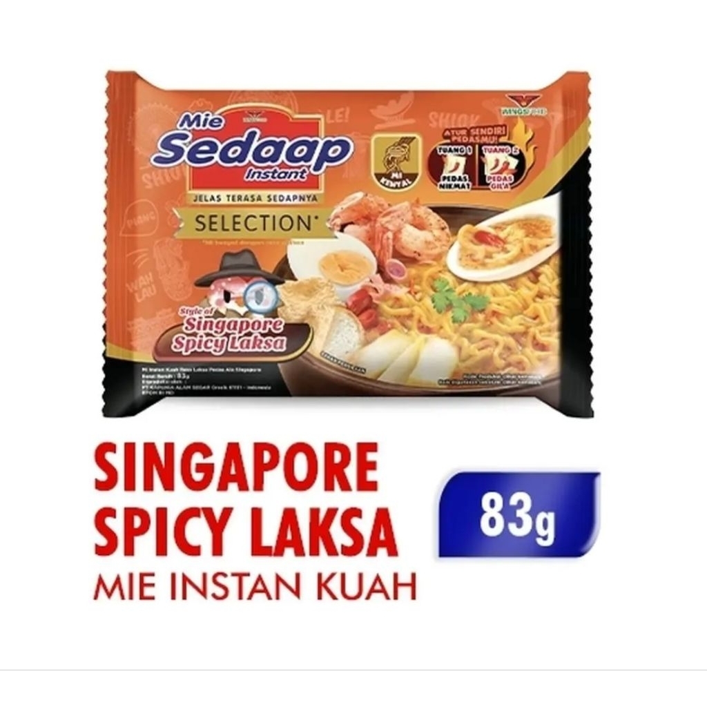 

MIE SEDAAP SINGAPORE SPICY LAKSA 83 GRAM