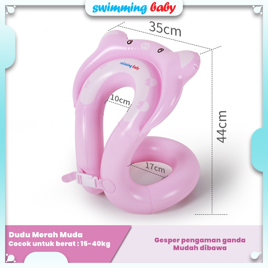 Swimming Baby Rompi Renang Anak 3-6 Tahun / Rompi Pelampung Tiup Karakter Hewan Pvc