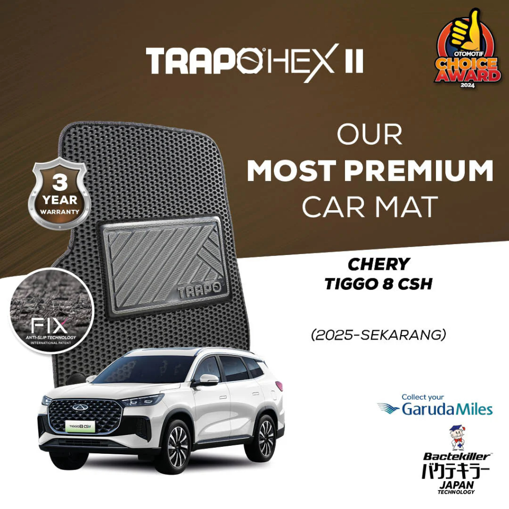 Karpet Trapo Hex II Chery Tiggo 8 CSH (2025 - Sekarang) Karpet Tiggo 8 CSH