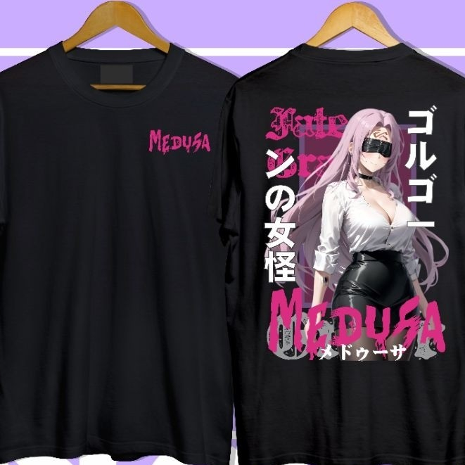 Kaos Medusa Fate Grand Order Bahan Cotton Combed 24s Pakaian Unisex