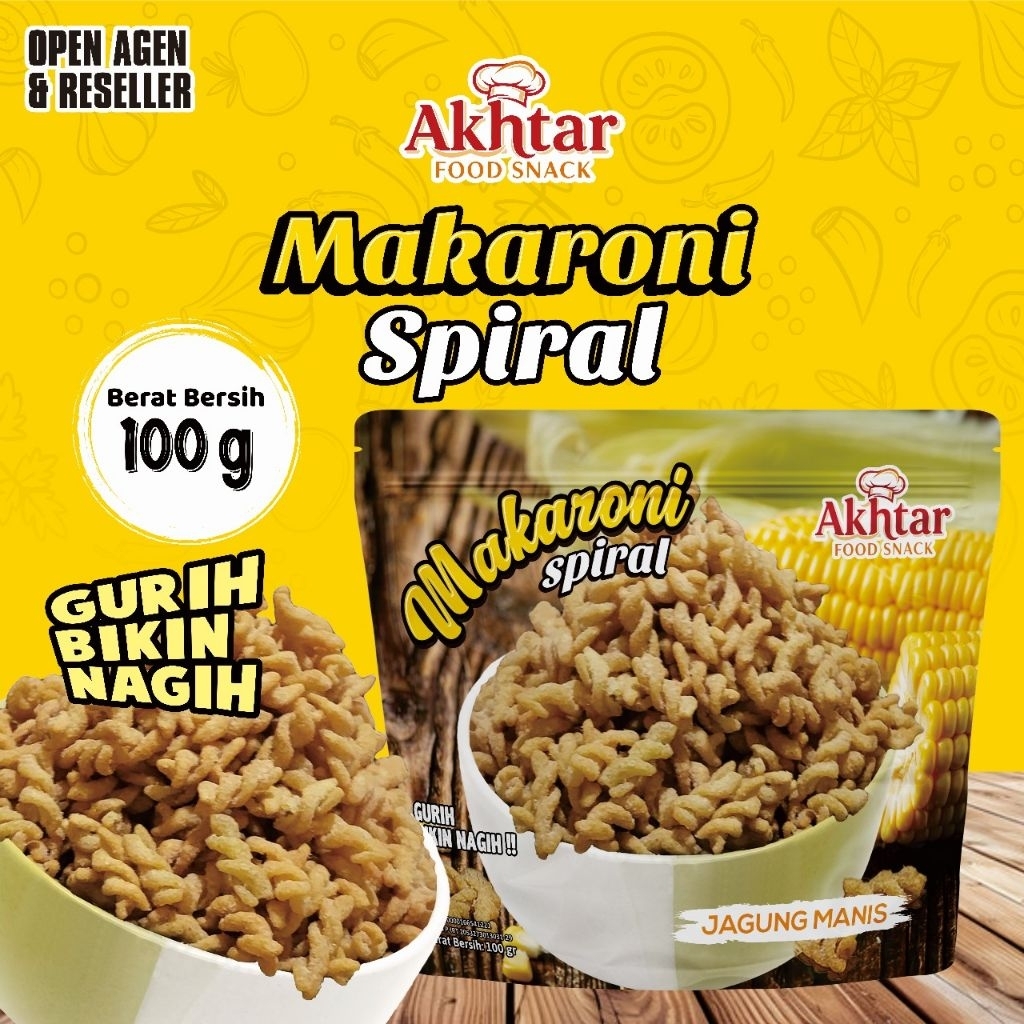 

PROMO!!! MAKARONI SPIRAL RASA JAGUNG MANIS AKHTAR FOOD