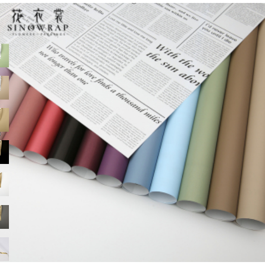 

BICOLOR NEWSPAPER (BUFF/WHITE) SINOWRAP WRAPPING PAPER CELLOPHANE / KERTAS BUCKET KORAN