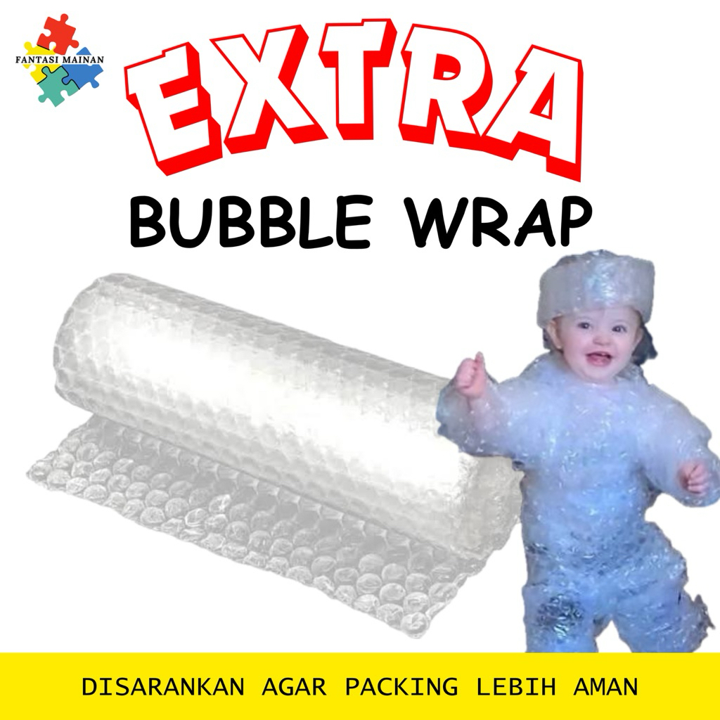 

EXTRA BUBBLE WRAP - Extra Packing Agar barang aman sampai tujuan