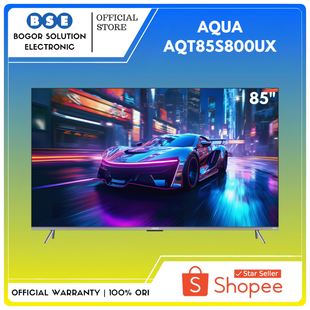 QLED TV 85 Inch Google TV Aqua AQT85S800UX Aqua Qled tv 85 inch 85S800
