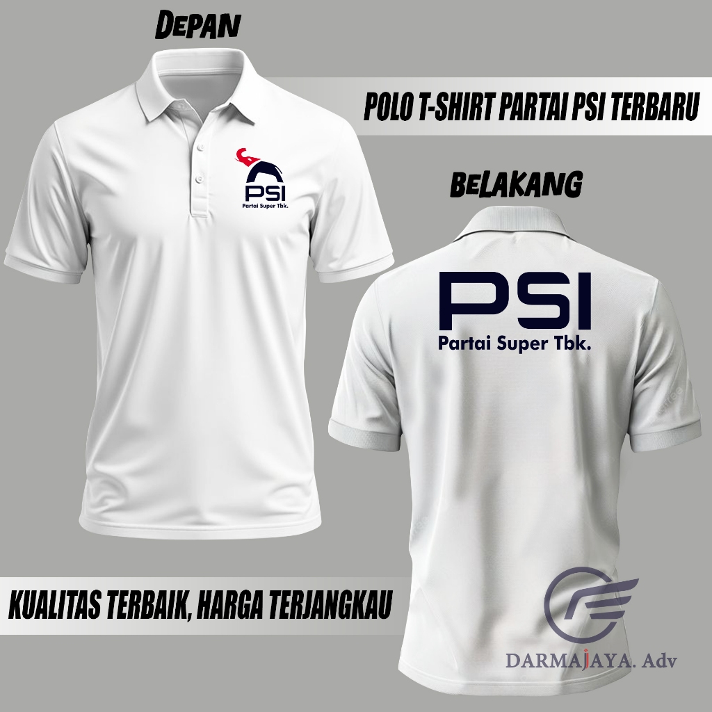 KAOS PARTAI PSI TERBARU KAOS KRAH PARTAI PSI TBK