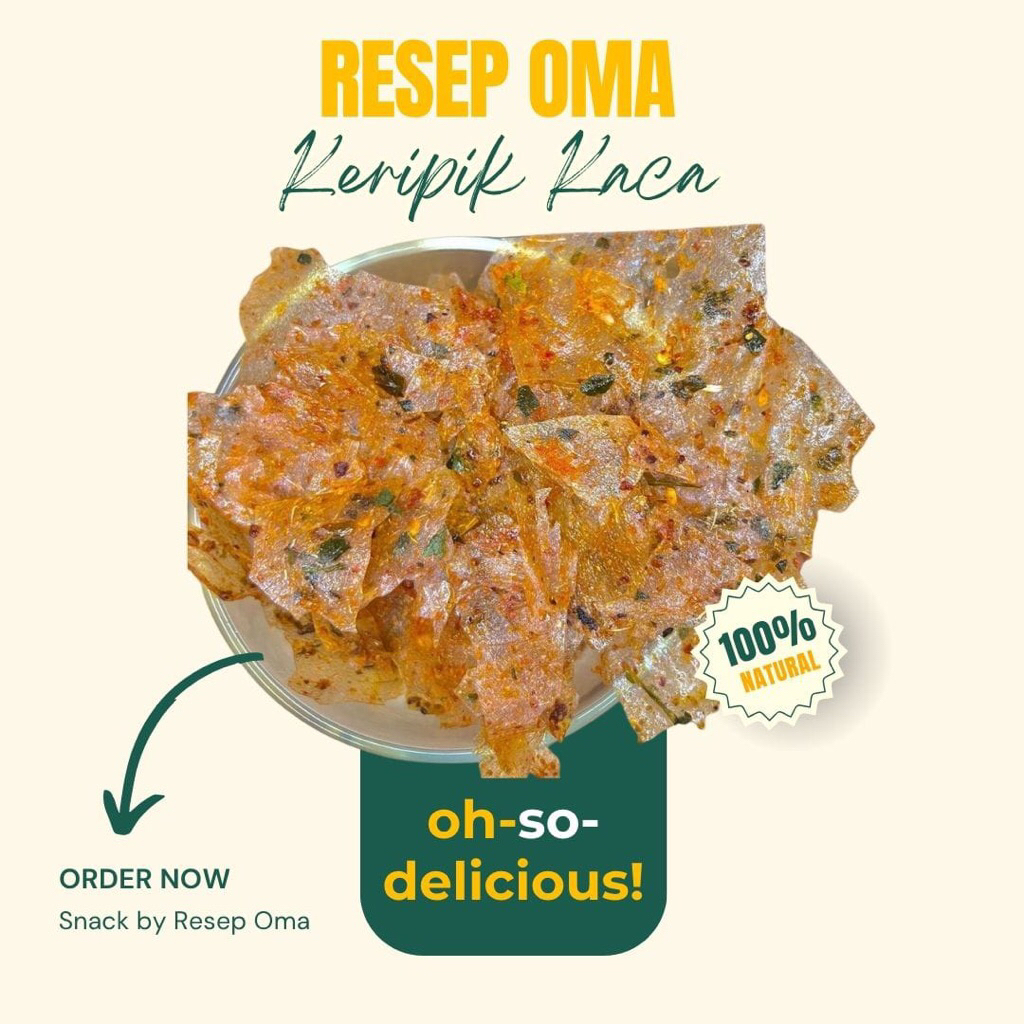 

RESEP OMA - KERIPIK KACA / KERIPIK KACA PEDAS / CRISPY / SNACK / CEMILAN / MAKANAN RINGAN