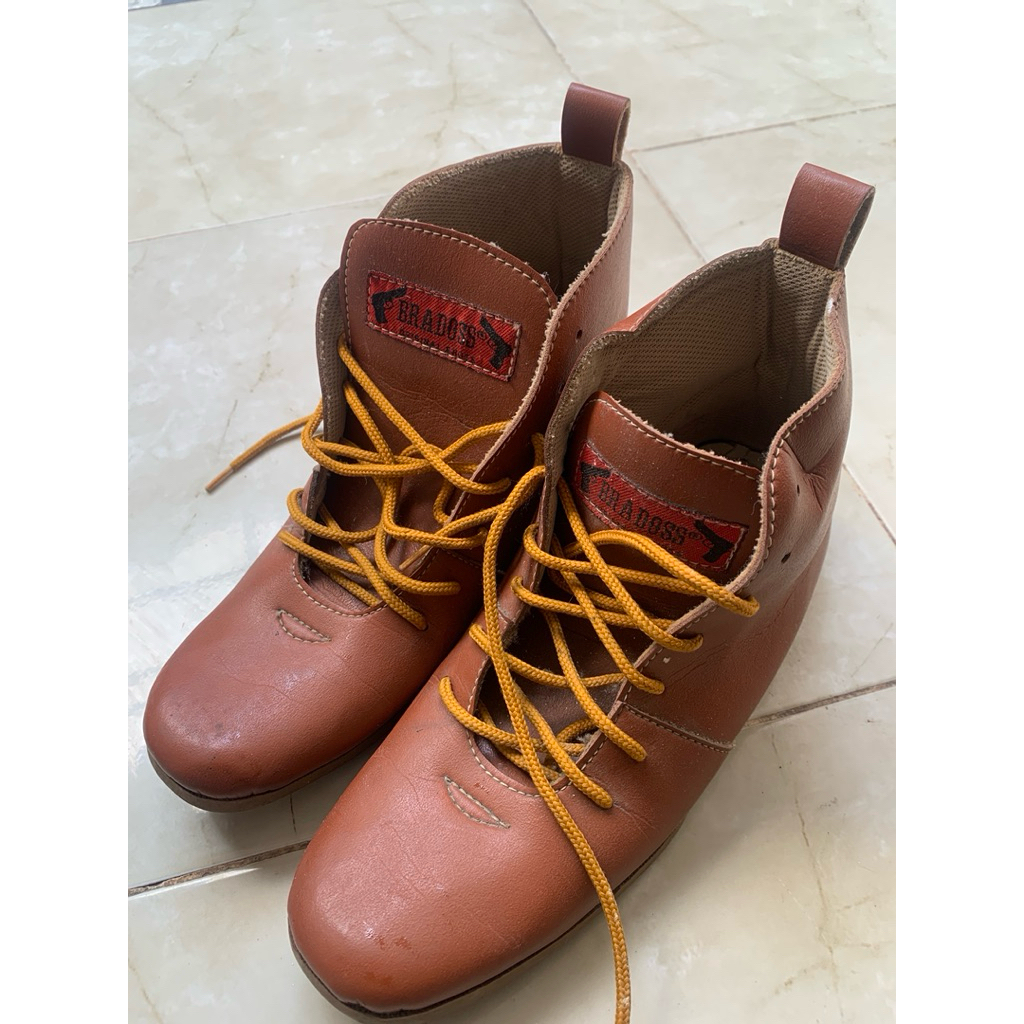 preloved boots wanita cokelat size 39