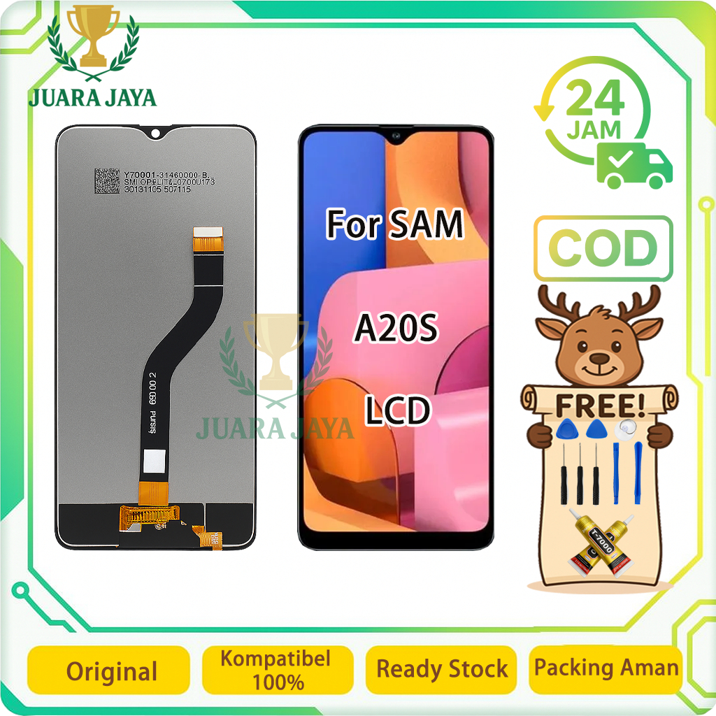 LCD FOR SAMSUNG A20S / A207 UNIVERSAL FULLSET Touchscreen LCD HP OG TOUCHSCREEN