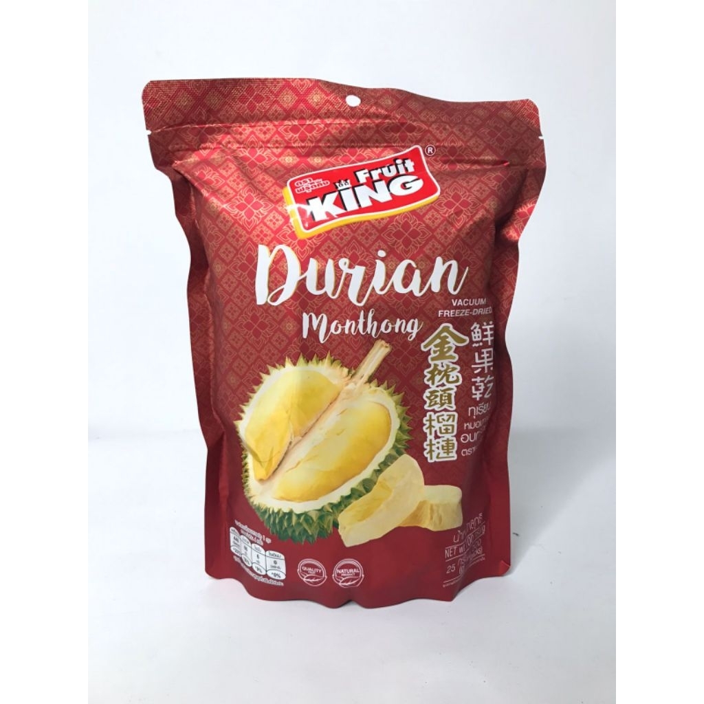 Fruit King Durian Monthong Kering Original Thailand 100g