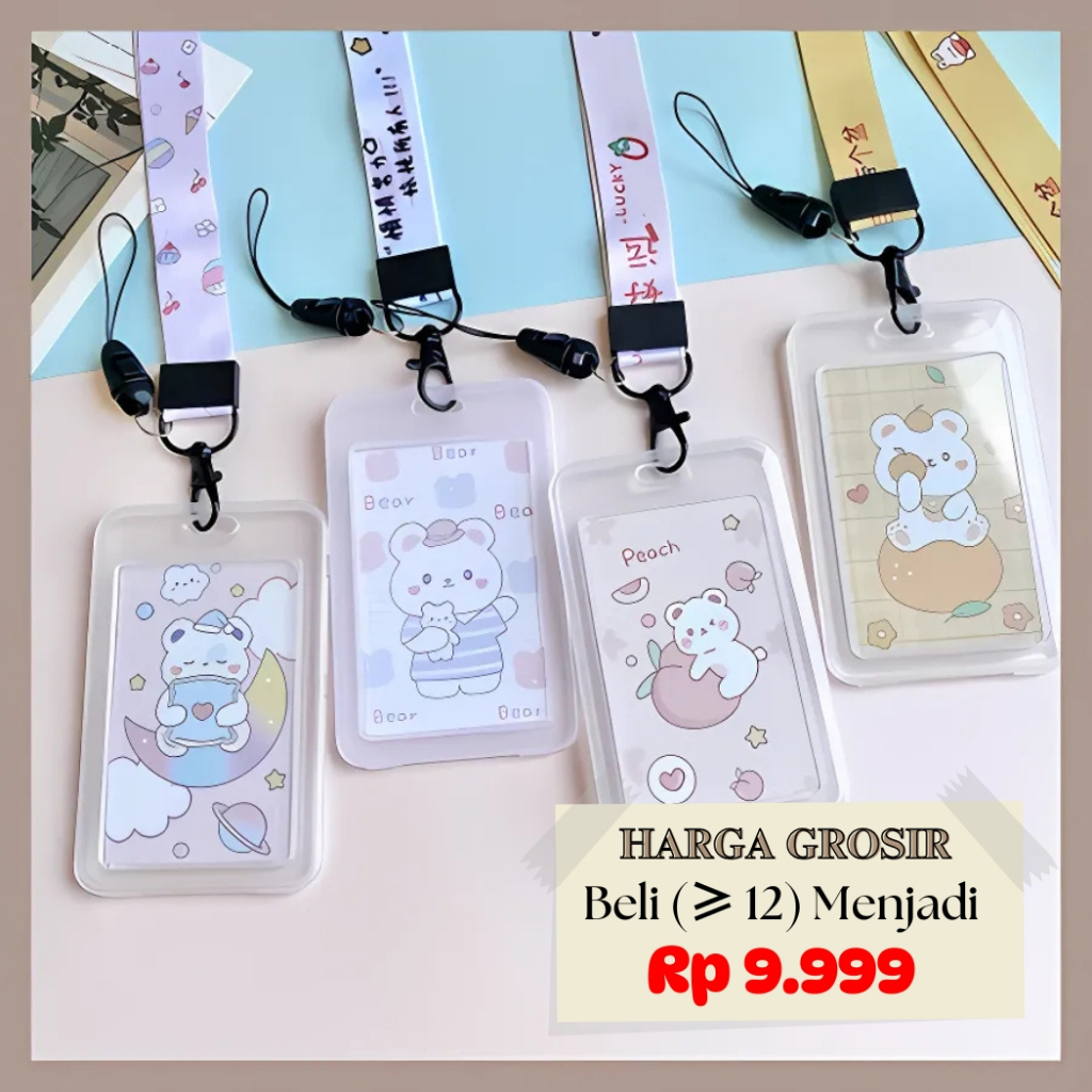 

Gantungan Kartu Nama /Lanyard Name Tag buat taruk kartu identitas atau kartu busway