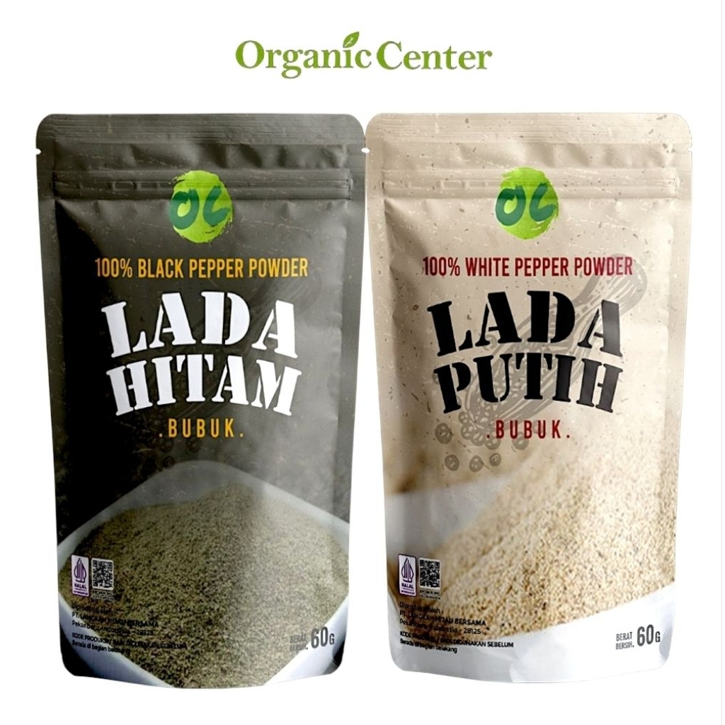 

LADA PUTIH & LADA HITAM Organik | MERICA BUBUK Organic Center - White Pepper & Black Pepper
