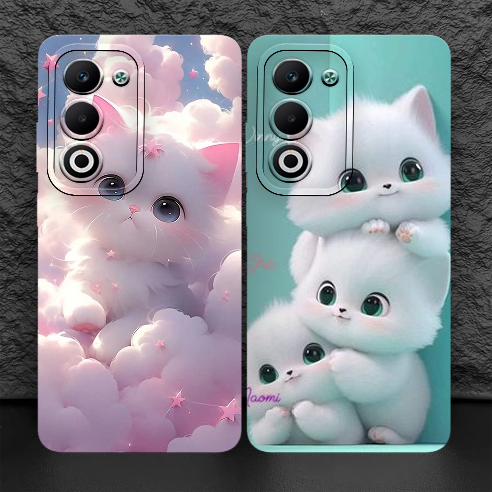 BEST SALE SOFTCASE HP OPPO A5 5G Casing Hp Oppo A60 2024 Terbaru - Softcase Karet Fashion Kucing